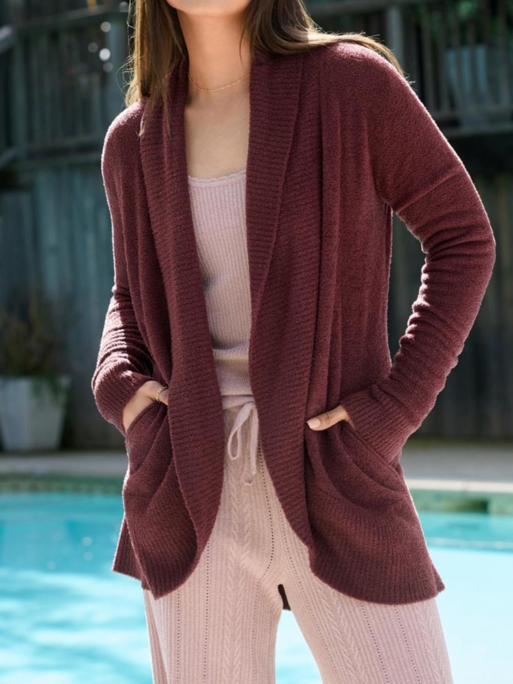 Barefoot Dreams CozyChic Lite® Circle Cardi Size XS Cardigan Women's Sweater